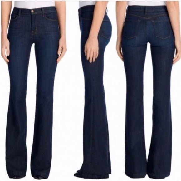 J BRAND "Love Story" Pure 722C darkwash flare jeans trousers #722C032 sz 28x33L - Picture 3 of 16